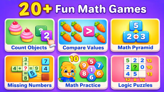 اسکرین شات 3 بازی Math Kids: Math Games For Kids