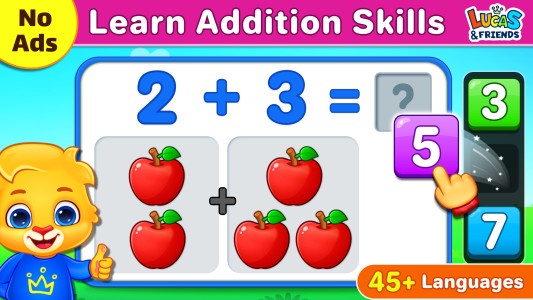 اسکرین شات 1 بازی Math Kids: Math Games For Kids