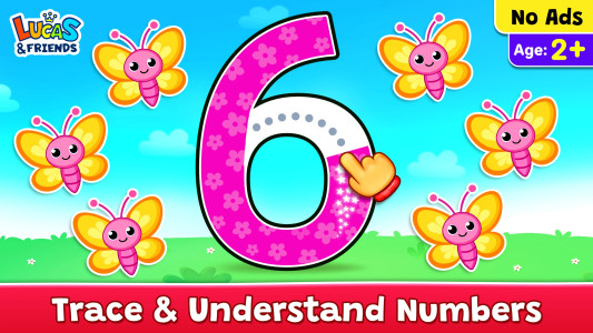 اسکرین شات 1 بازی 123 Numbers - Count & Tracing