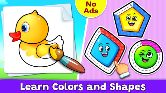 اسکرین شات 1 بازی Colors & Shapes: Coloring game