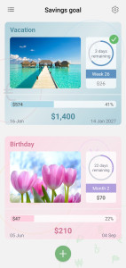 اسکرین شات 1 برنامه Savings goal – Smart Planner