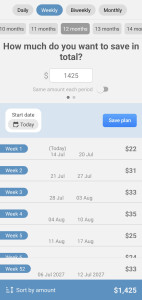 اسکرین شات 3 برنامه Savings goal – Smart Planner