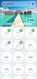 اسکرین شات 2 برنامه Savings goal – Smart Planner