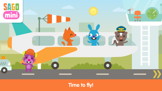 اسکرین شات 7 برنامه Sago Mini Airport Playset