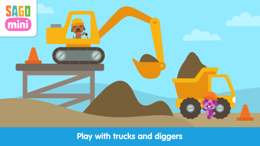 اسکرین شات 2 برنامه Sago Mini Trucks