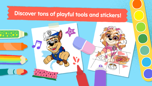 اسکرین شات 4 بازی Crayon Club: Color PAW Patrol
