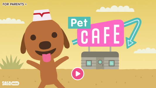اسکرین شات 1 برنامه Sago Mini Pet Cafe Surprise