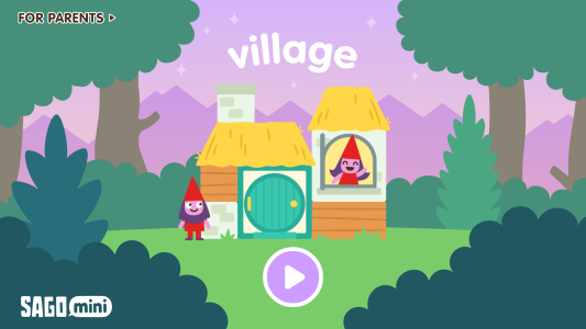 اسکرین شات 1 بازی Sago Mini Village Blocks