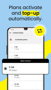 اسکرین شات 3 برنامه Saily: eSIM for Travel