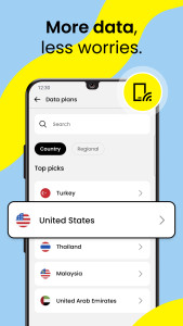 اسکرین شات 2 برنامه Saily: eSIM for Travel