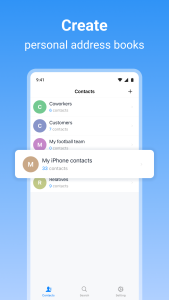 اسکرین شات 1 برنامه SA Contacts Pro