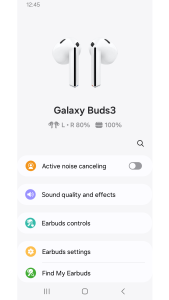 اسکرین شات 1 برنامه Galaxy Buds3 Manager