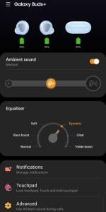 اسکرین شات 1 برنامه Galaxy Buds+ Manager