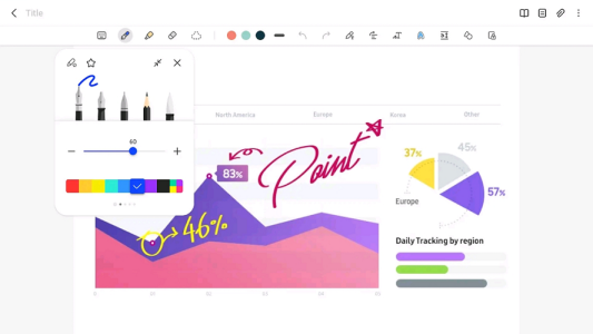 اسکرین شات 1 برنامه Samsung Notes for SAMSUNG IWB