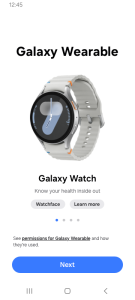 اسکرین شات 1 برنامه Galaxy Wearable