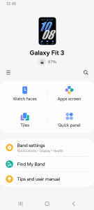 اسکرین شات 1 برنامه Galaxy Fit3 Plugin