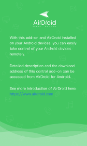 اسکرین شات 1 برنامه AirDroid Control Add-on