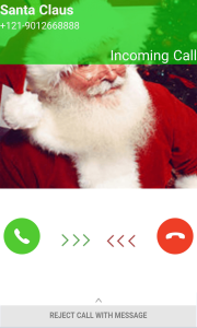 اسکرین شات 3 برنامه Fake Call Santa Claus - Video