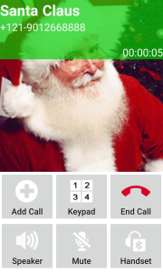 اسکرین شات 4 برنامه Fake Call Santa Claus - Video