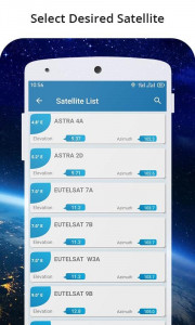 اسکرین شات 1 برنامه Satfinder-Satellite Dish Align
