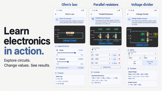 اسکرین شات 2 برنامه Basic Electronics Guide