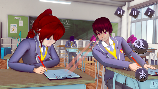 اسکرین شات 1 بازی Anime High School Boy Life 3D