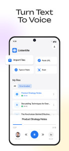 اسکرین شات 2 برنامه ListenMe - Text to Speech
