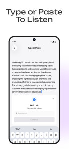 اسکرین شات 6 برنامه ListenMe - Text to Speech