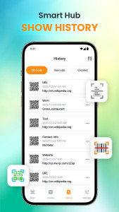 اسکرین شات 5 برنامه QR Code Scanner- QR Generator