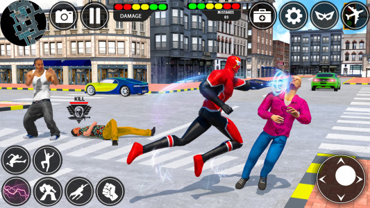 اسکرین شات 2 بازی Rope Hero Spider Hero Man Game