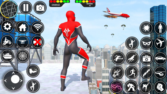 اسکرین شات 4 بازی Rope Hero Spider Hero Man Game