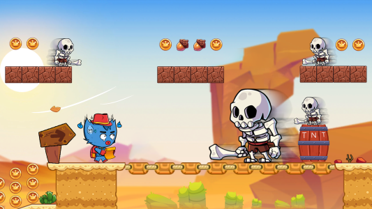 اسکرین شات 1 بازی Super Rob's World - Run Game