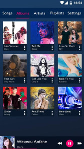 اسکرین شات 2 برنامه Music player