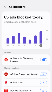 اسکرین شات 7 برنامه Samsung Browser