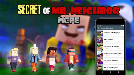 اسکرین شات 1 برنامه Hello Mr Neighbor 2 for MCPE
