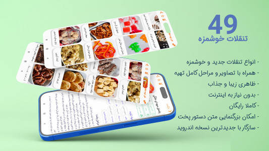 اسکرین شات 1 برنامه طرز تهیه انواع تنقلات 2023