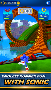اسکرین شات 1 بازی سونیک دش (sonic dash)