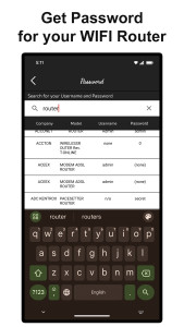 اسکرین شات 1 برنامه Router Settings: WiFi Password