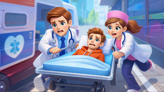 اسکرین شات 3 بازی Kids became a Doctor