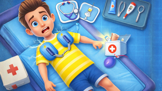 اسکرین شات 2 بازی Kids became a Doctor