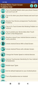 اسکرین شات 3 برنامه Touch Screen Problem Help Tips