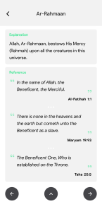 اسکرین شات 3 برنامه Asmaul Husna 99 Names of Allah