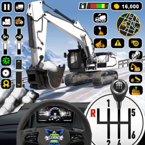 اسکرین شات 1 برنامه Offroad Heavy Excavator Sim