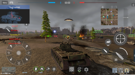 اسکرین شات 1 بازی Panzer War | Module | No grind