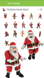 اسکرین شات 3 برنامه Christmas Stickers WASticker