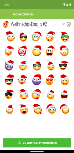 اسکرین شات 6 برنامه Christmas Stickers WASticker