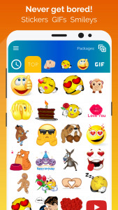 اسکرین شات 2 برنامه WhatSmiley: Emoji WASticker