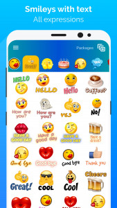 اسکرین شات 1 برنامه WhatSmiley: Emoji WASticker