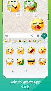اسکرین شات 3 برنامه WhatSmiley: Emoji WASticker