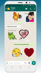 اسکرین شات 2 برنامه WeLove stickers (WASticker)